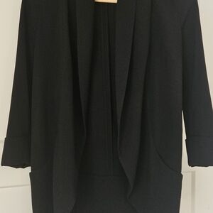 Wilfred Aritzia Black Open Front Blazer/Cardigan | Size XS